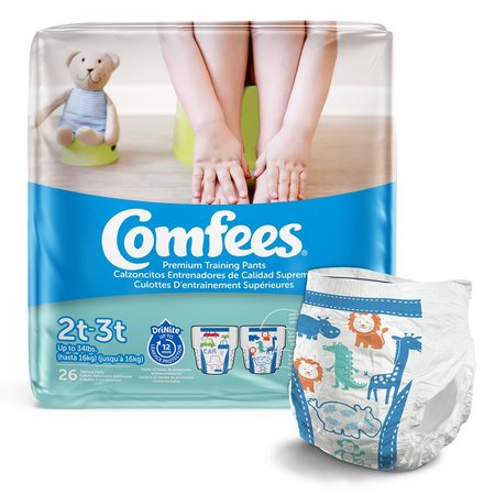 COMFEES Toddler Training Pants Size 2T to 3T Up to 34 lbs., PK 26 CMF-B2
